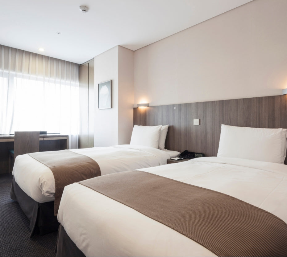 ホテルのベッドとして